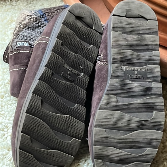 Mukluks Knit & Faux Suede Boots Sz8 - Picture 10 of 16